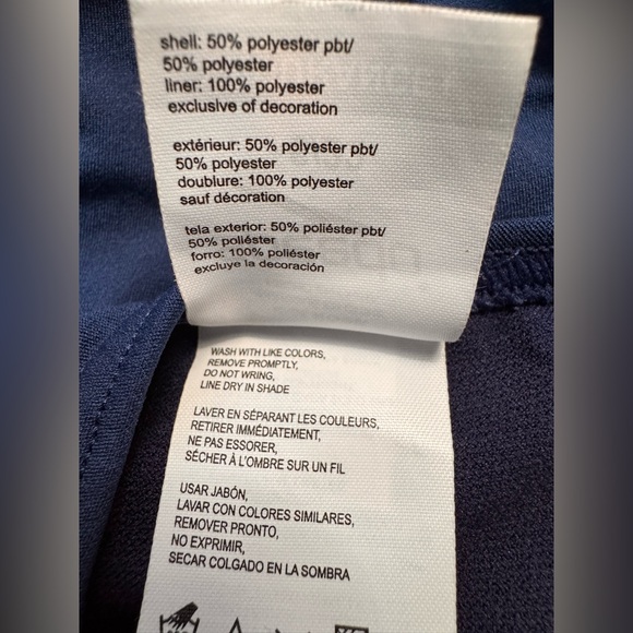 Speedo Endurance Girls Navy Blue Training Suit- Size 6/22 - Picture 4 of 4